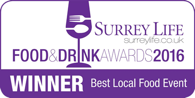 Surrey Life Food & Drink Awards 2016 - Winner, Best Local Food Event
