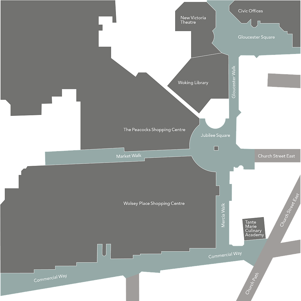 Map showing the Food Festival regions